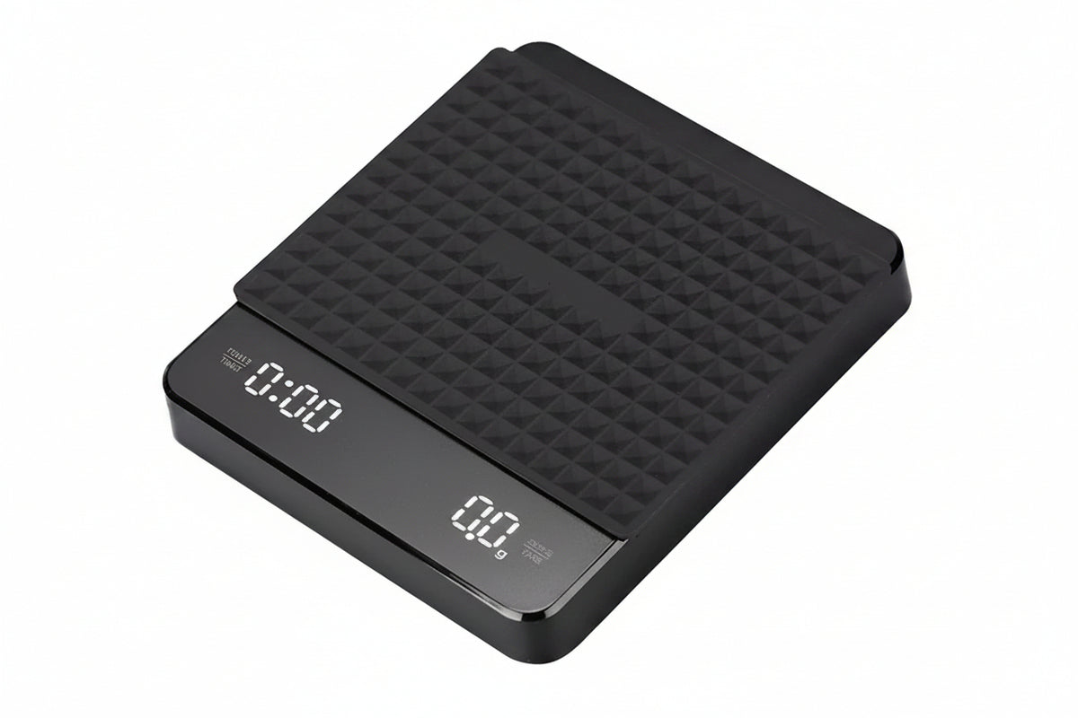 1Set Electronic Coffee Scale with Silicone Pad Digital Coffee Scale with Timer LED Display USB Charging Home Cafe Use Good Gift