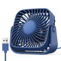 4Inch USB Mini Portable Fan for Camping,3 Speeds Quiet Desk Table Personal Fan,360°Adjustment Standing Fans for Room Home