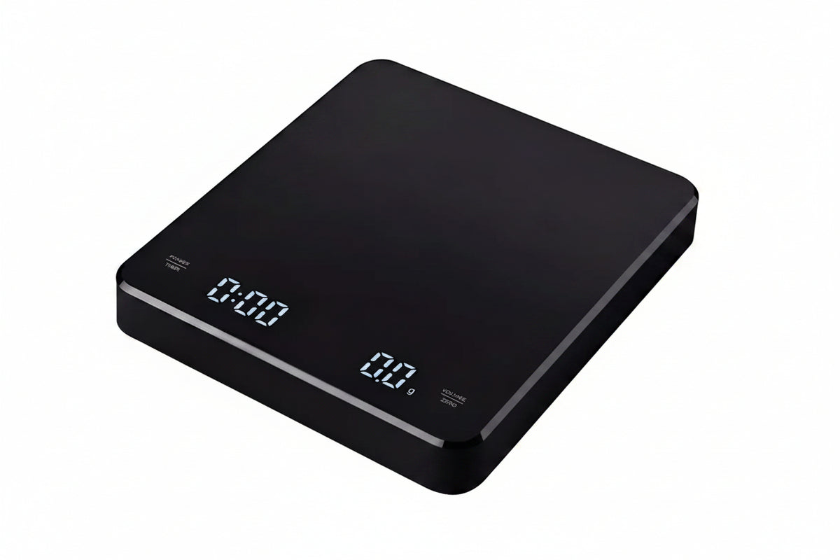 1Set Electronic Coffee Scale with Silicone Pad Digital Coffee Scale with Timer LED Display USB Charging Home Cafe Use Good Gift